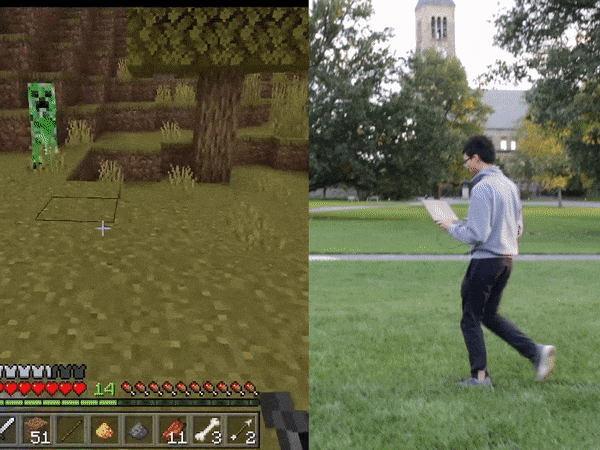 Controlling Minecraft in Real Life 